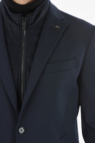 CC COLLECTION Blazer in Tessuto Stretch con Chester Piece e Toppe