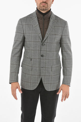 Virgin Wool SPORTSWEAR Blazer with Removable Chest Piece