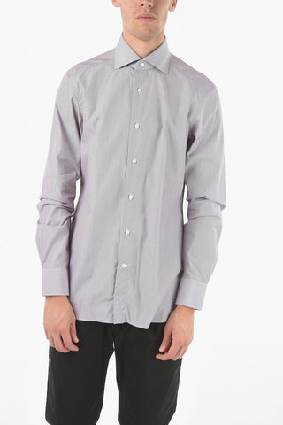 Standard Collar TROFEO COMFORT Micro-pinstriped Shirt