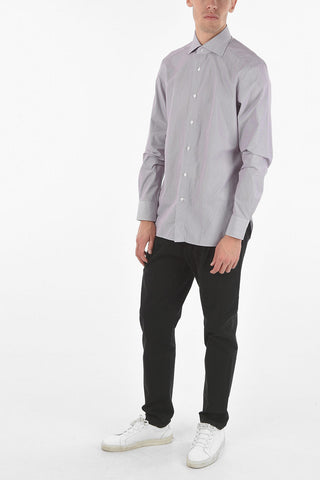 Standard Collar TROFEO COMFORT Micro-pinstriped Shirt