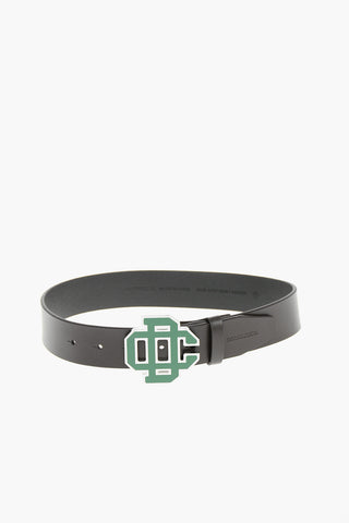 35mm solid color leather belt