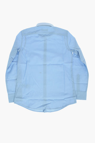 Camicia in Popeline di Cotone Button-Down