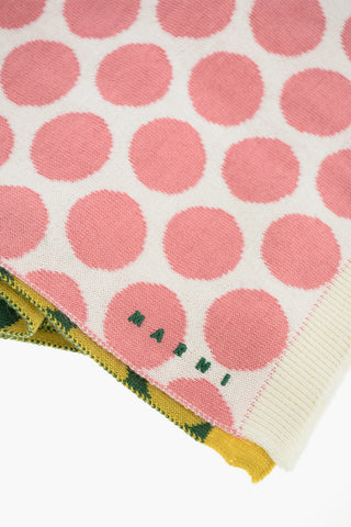 sciarpa con pois multicolor