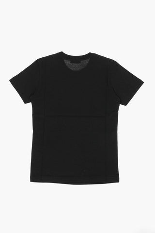 Contrasting Printed Logo Crew-neck T-shirt
