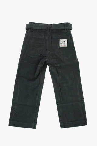 belted corduroy pants
