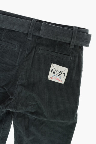 belted corduroy pants