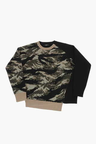camouflage wool sweater 
