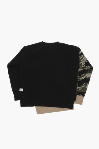 camouflage wool sweater 