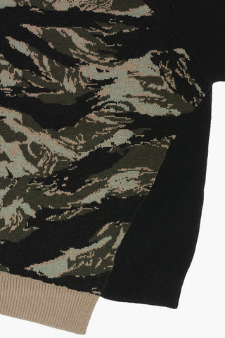 camouflage wool sweater 