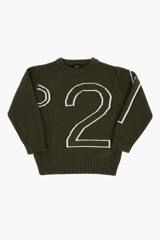 Logo-Embroidered Crew-Neck Sweater