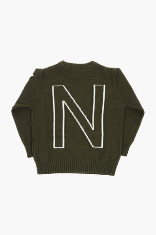 Logo-Embroidered Crew-Neck Sweater