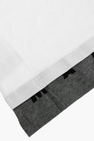 t-shirt girocollo a manica lunga 