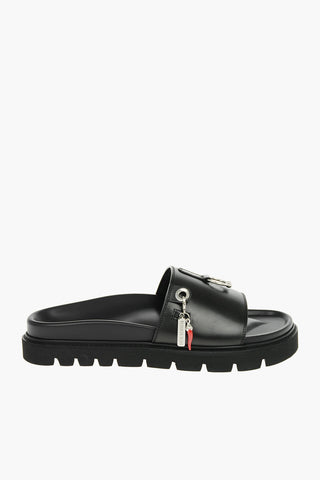 Slides PIERCED PUNK in Pelle con Charm Peperoncino
