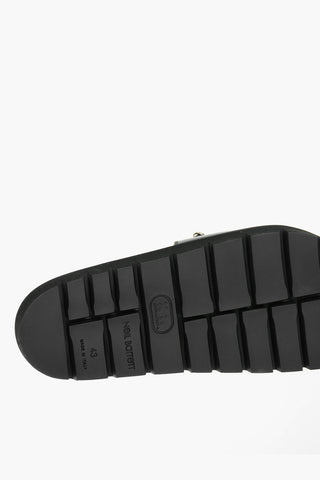 Slides PIERCED PUNK in Pelle con Charm Peperoncino
