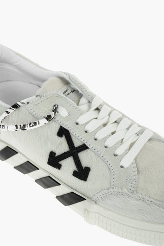 pony skin low top VULCANIZED sneakers with contrasting details