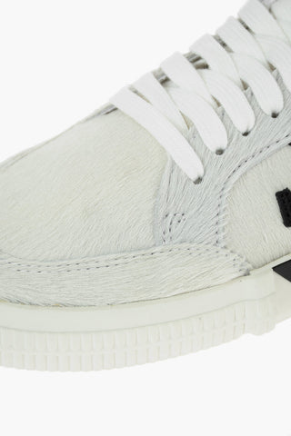 pony skin low top VULCANIZED sneakers with contrasting details