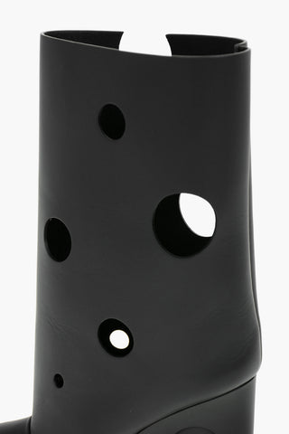 10cm leather cut out details PLAIN METEOR SHOWER ankle boots