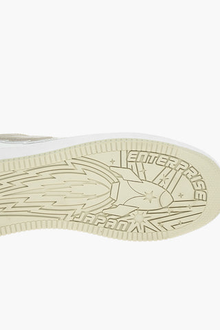 Sneakers Basse ENTERRISE JAPAN in Pelle con Maxi Patch in Rilievo