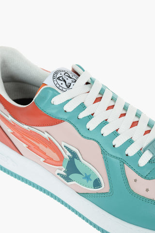 Leather ENTERRISE JAPAN Low-Top Sneakers with Embossed Maxi Patch