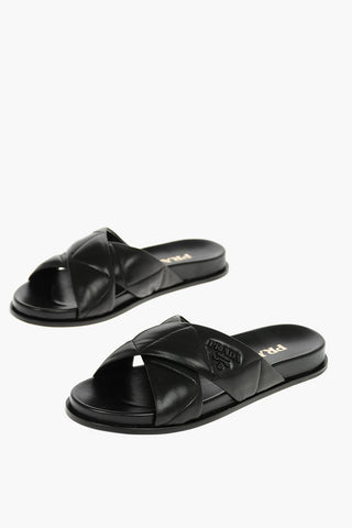 Quilted Leather Sandals