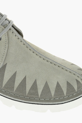 CLARKS Suede DESERT Desert Boots with Contrasting Details