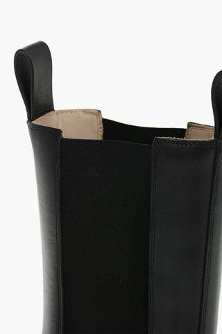4,5cm Leather LUG Chelsea Boots With Round Toe