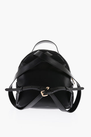 LOVE hearts embossed faux leather backpack