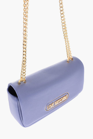 LOVE Schultertasche Aus Genarbtem Kunstleder Mit Goldenem Logo