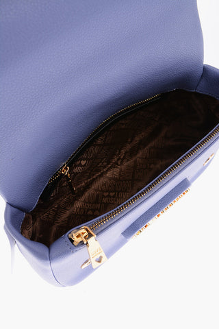 LOVE Schultertasche Aus Genarbtem Kunstleder Mit Goldenem Logo