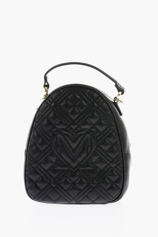 LOVE Mini gesteppte Tasche aus Kunstleder mit goldenen Details