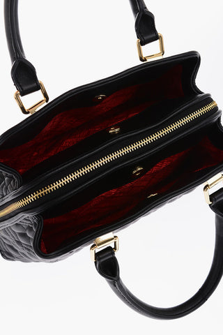 LOVE Quilted Faux Leather Bag with Gold Details