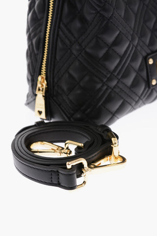 LOVE Quilted Faux Leather Bag with Gold Details