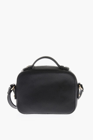 LOVE golden logo faux leather crossbody bag