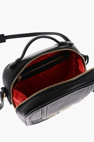 LOVE golden logo faux leather crossbody bag
