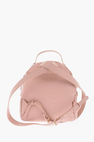 LOVE hearts embossed faux leather backpack