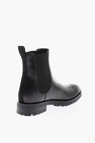 LOVE Leather DAILY40 Chelsea Boots With Spray Logo