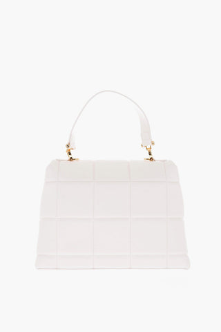 LOVE Quilted Faux Leather Padded Handle Bag