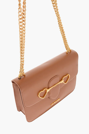 LOVE Eco Leather Bag with Chain Strap