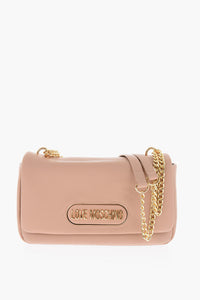 LOVE Schultertasche Aus Genarbtem Kunstleder Mit Goldenem Logo