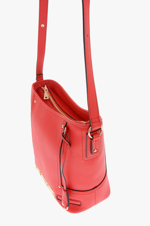 LOVE borsa a tracolla in ecopelle con dettagli dorati