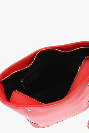 LOVE Faux Leather Crossbody Bag with Gold Details