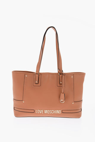 LOVE Eco Leather Tote Bag with Gold Logo