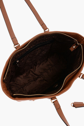 LOVE Eco Leather Tote Bag with Gold Logo