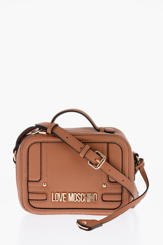LOVE Quilted Faux Leather Mini Camera Bag with Golden Logo