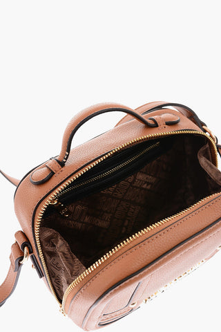 LOVE Quilted Faux Leather Mini Camera Bag with Golden Logo