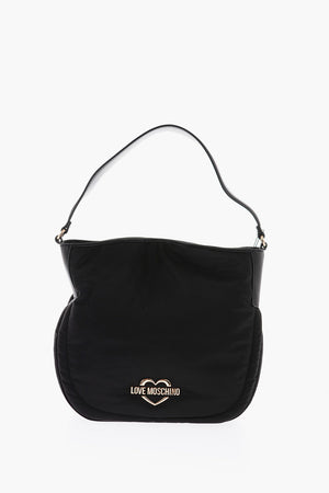 LOVE Solid Nylon Bag with Gold Logo