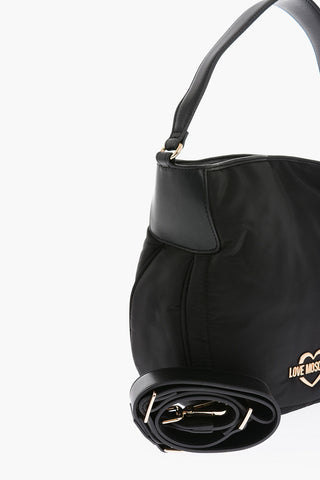 LOVE Solid Nylon Bag with Gold Logo