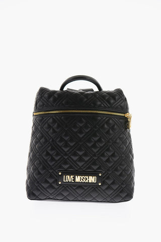 LOVE quilted faux leather backpack