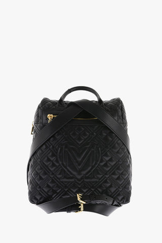 LOVE quilted faux leather backpack