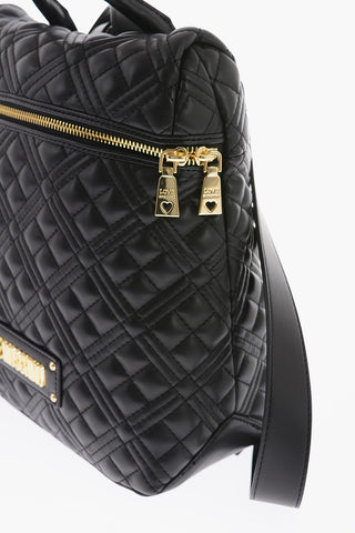 LOVE quilted faux leather backpack
